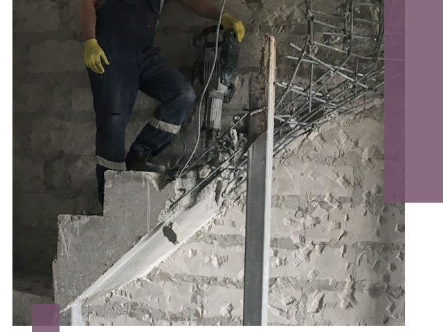 Демонтаж металлических и бетонных лестниц в Моршанске
