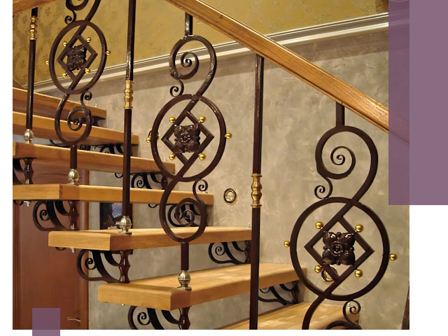 Изготовление кованых лестниц под ключ в Моршанске