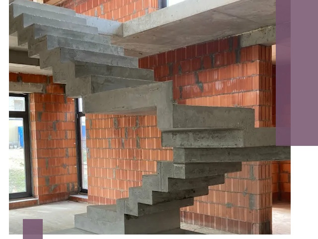 Изготовление бетонных лестниц под ключ в Моршанске