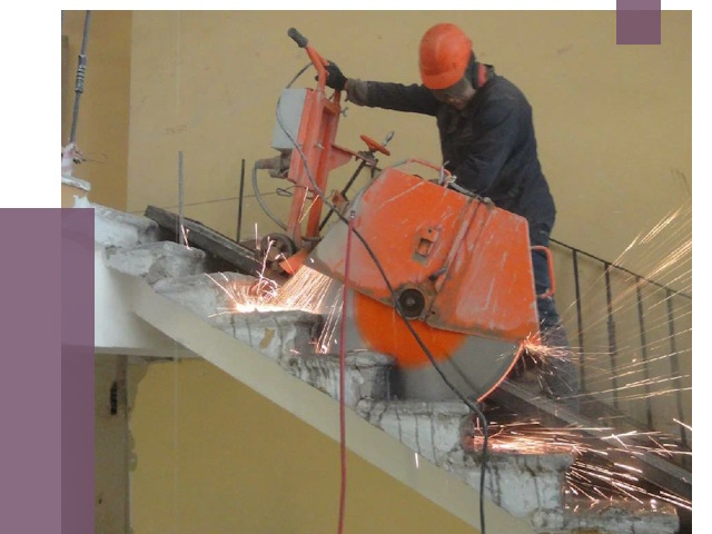 Демонтаж бетонных лестниц в Моршанске от 4673 руб. за м2 | ПРОЛЁТ-Мрш