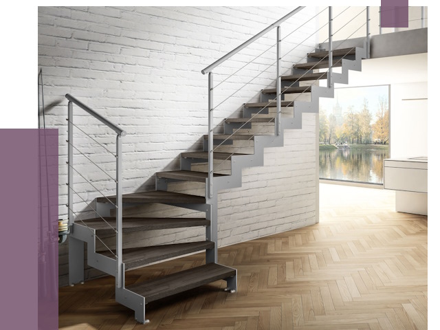 Г-образные лестницы под ключ в Моршанске от 37646 руб. | ПРОЛЁТ-Мрш