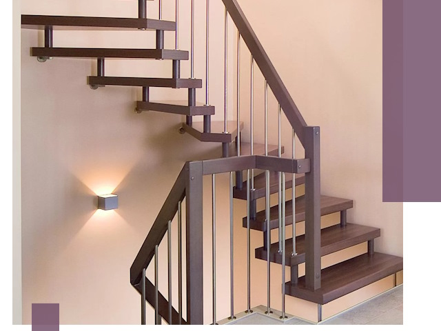 Изготовление лестниц на больцах в Моршанске под ключ