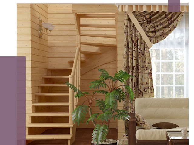 Лестницы для дачи в Моршанске от 77109 руб.  | ПРОЛЁТ-Мрш