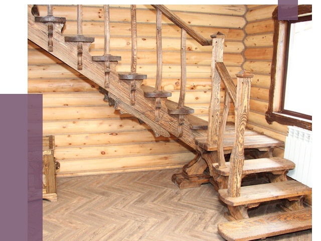 Лестницы в баню в Моршанске от 19420 руб. — изготовление | ПРОЛЁТ-Мрш