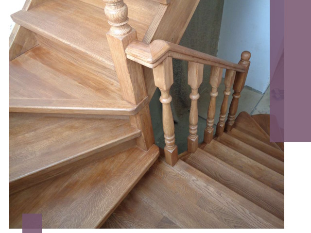 Дубовые лестницы под ключ в Моршанске: изготовление и монтаж