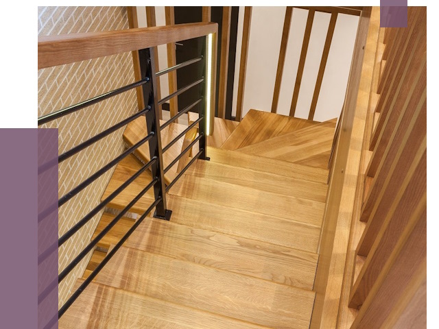 Лестницы из ясеня в Моршанске под ключ от 10177 руб. 