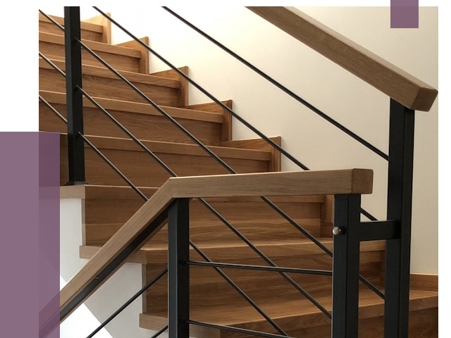 Обшивка металлической лестницы деревом в Моршанске от 4414 руб. 
