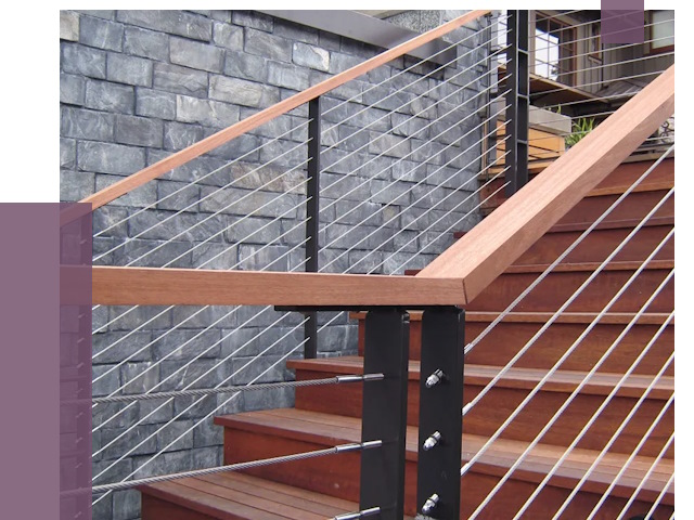 Тросовые перила под ключ в Моршанске от 7893 руб. 