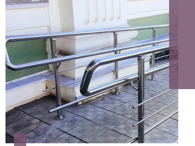 Ограждения пандусов из металла и нержавейки в Моршанске