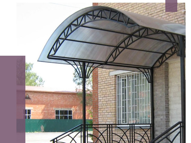 Металлические навесы и козырьки в Моршанске от 12981 руб.