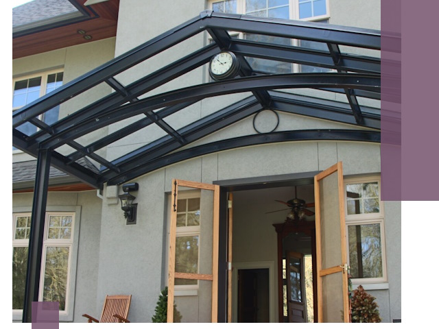 Изготовление и монтаж навесов и козырьков в Моршанске