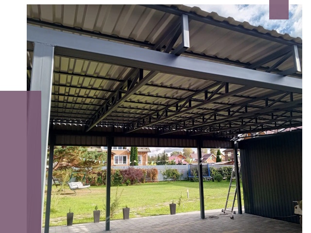 Монтаж навесов в Моршанске от 7477 руб. — установка навеса | ПРОЛЁТ-Мрш