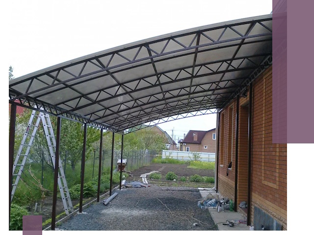 Профессиональный монтаж навесов под ключ в Моршанске