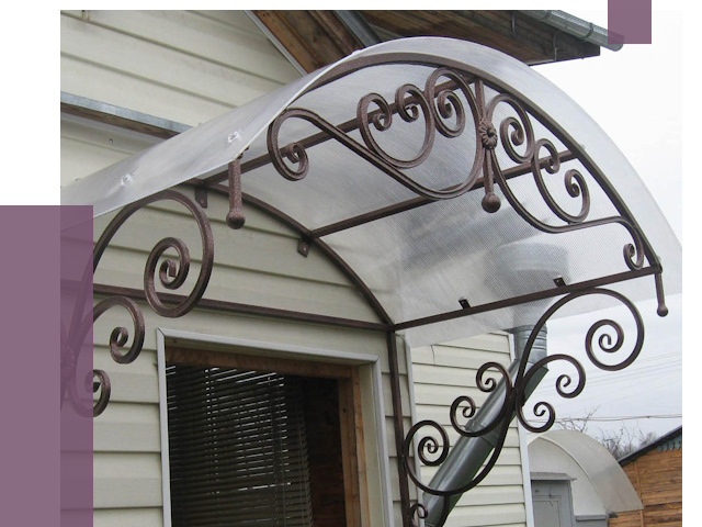 Изготовление козырьков в Моршанске от 7477 руб. — заказать | ПРОЛЁТ-Мрш