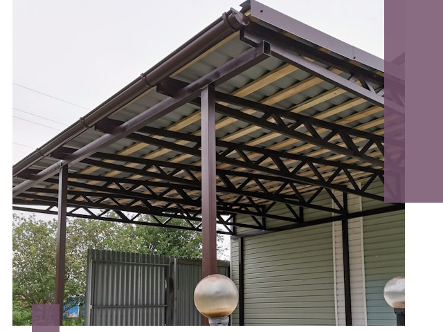 Навесы под ключ в Моршанске: изготовление, монтаж и гарантия