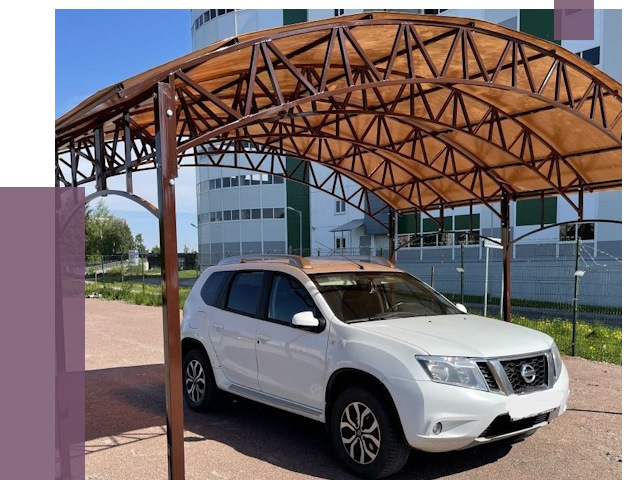 Недорогие навесы в Моршанске от 43617 руб.  | ПРОЛЁТ-Мрш