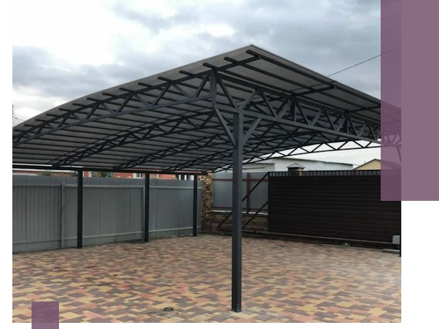 Недорогие навесы под ключ в Моршанске — изготовление и монтаж