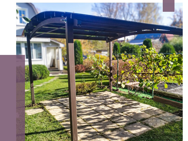 Навесы для дачи в Моршанске от 12929 руб. под ключ — ПРОЛЁТ-Мрш