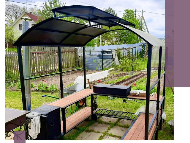 Навесы для барбекю в Моршанске: изготовление, монтаж и демонтаж