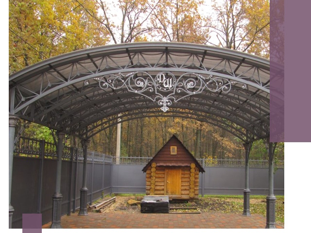 Кованые навесы премиум-класса под заказ в Моршанске