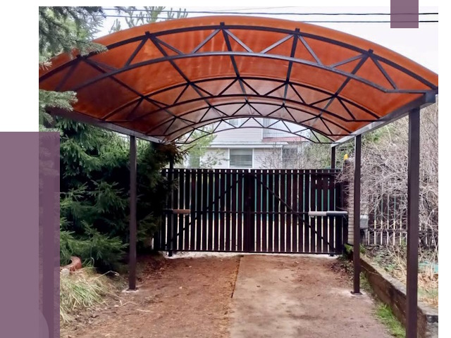 Арочные навесы в Моршанске от 12929 руб. — изготовление и монтаж | ПРОЛЁТ-Мрш