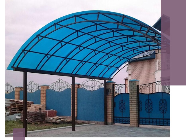 Арочные навесы под ключ в Моршанске — изготовление и монтаж