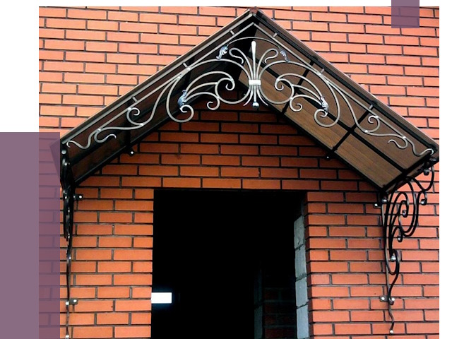 Металлические козырьки в Моршанске от 10852 руб. 