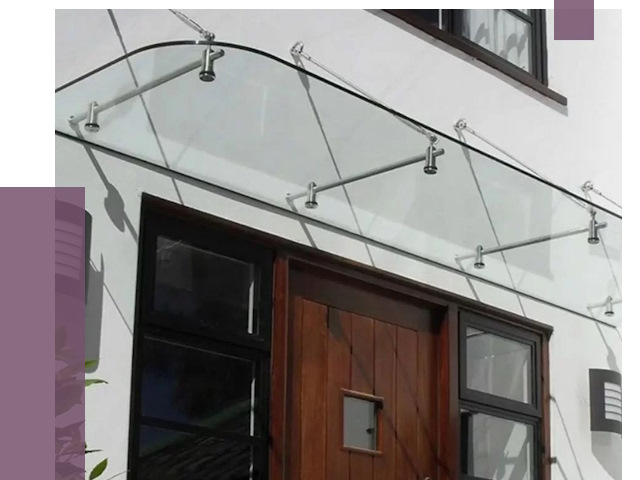 Стеклянные козырьки в Моршанске от 19212 руб. | ПРОЛЁТ-Мрш