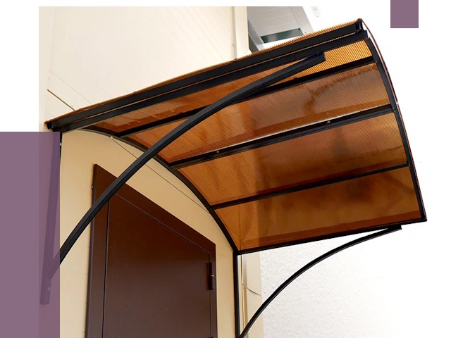 Недорогие козырьки в Моршанске от 7706 руб.  | ПРОЛЁТ-Мрш