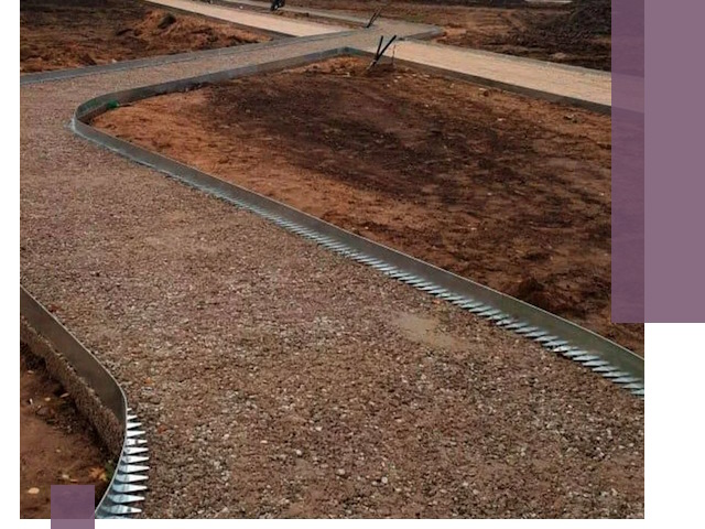 Металлические бордюры под ключ в Моршанске — изготовление и монтаж