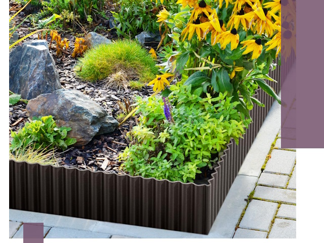 Металлические бордюры для клумб в Моршанске — производство и монтаж