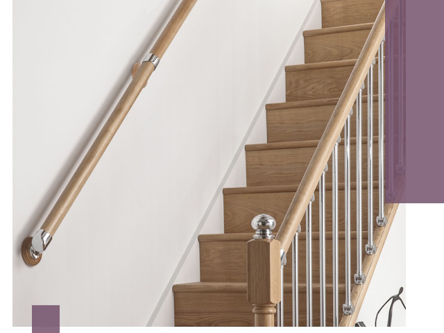 Пристенные поручни из стали и нержавейки под монтаж в Моршанске